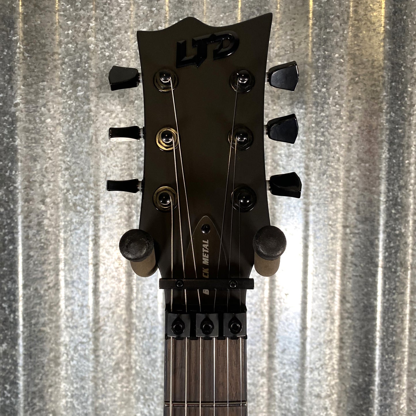 ESP LTD EC-FR Black Metal Eclipse Seymour Duncan Floyd Rose Black Satin Guitar LECFRBKMBLKS #0508 Used