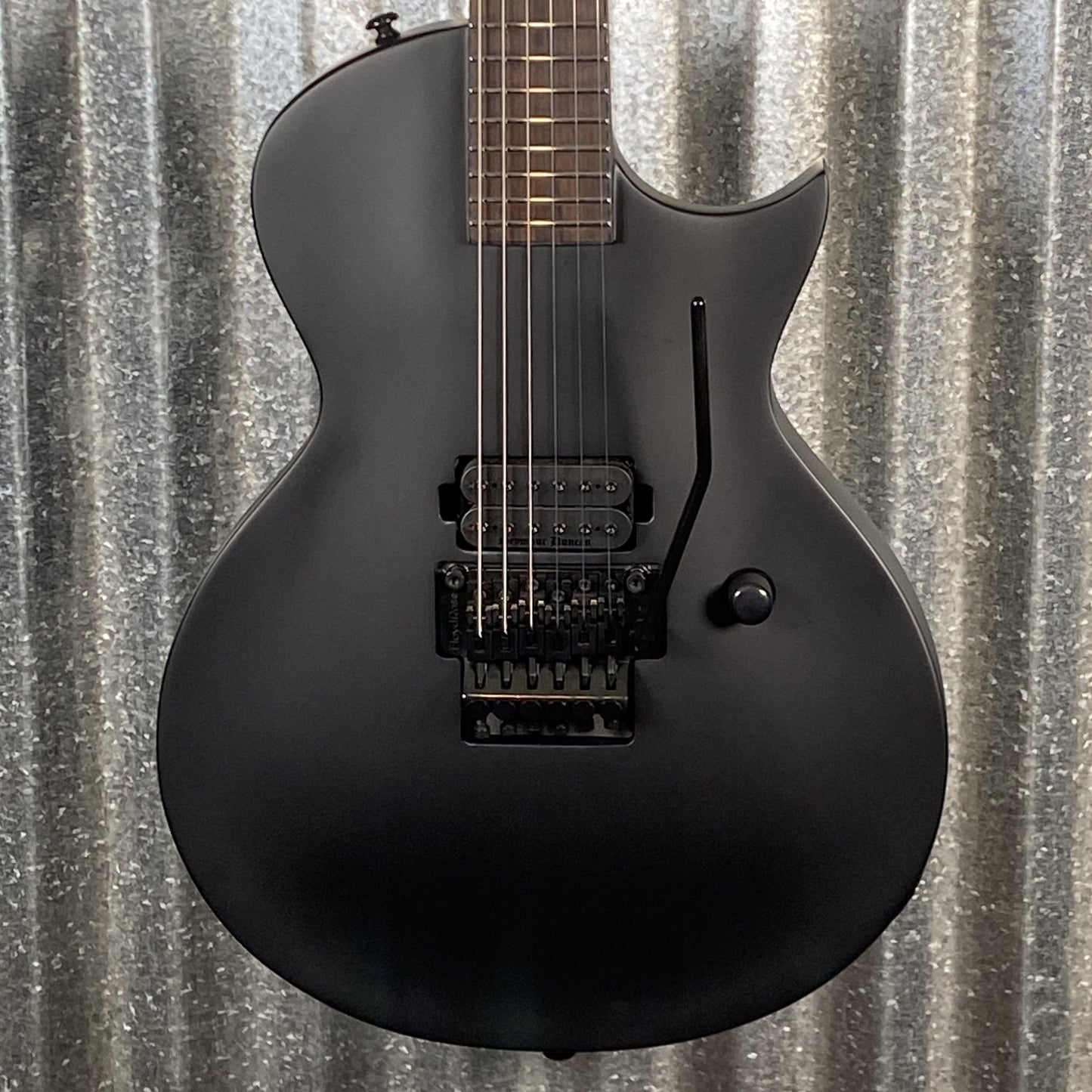 ESP LTD EC-FR Black Metal Eclipse Seymour Duncan Floyd Rose Black Satin Guitar LECFRBKMBLKS #0508 Used