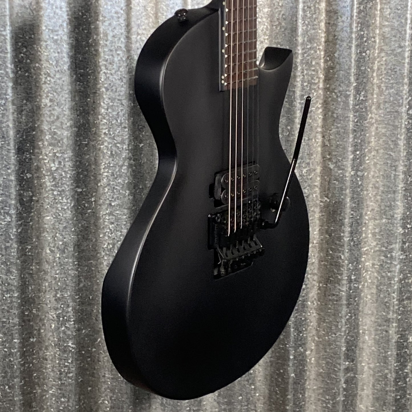 ESP LTD EC-FR Black Metal Eclipse Seymour Duncan Floyd Rose Black Satin Guitar LECFRBKMBLKS #0508 Used