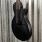 ESP LTD EC-FR Black Metal Eclipse Seymour Duncan Floyd Rose Black Satin Guitar LECFRBKMBLKS #0508 Used