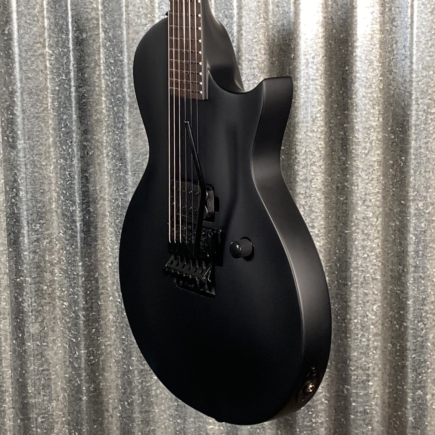 ESP LTD EC-FR Black Metal Eclipse Seymour Duncan Floyd Rose Black Satin Guitar LECFRBKMBLKS #0508 Used