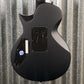 ESP LTD EC-FR Black Metal Eclipse Seymour Duncan Floyd Rose Black Satin Guitar LECFRBKMBLKS #0508 Used