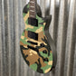 ESP LTD EC-1000 Woodland Camo Satin Fishman Fluence Guitar EC1000WCS #0304 Used