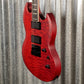ESP LTD Viper-1000 Evertune See Thru Black Cherry Satin Guitar LVIPER1000ETQMSTBCS #2717 Used