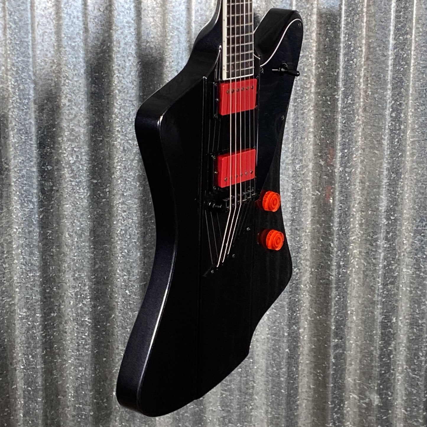 Westcreek Guitars Mirage T Bird Style Dual Humbucker Guitar Black #0037 Used