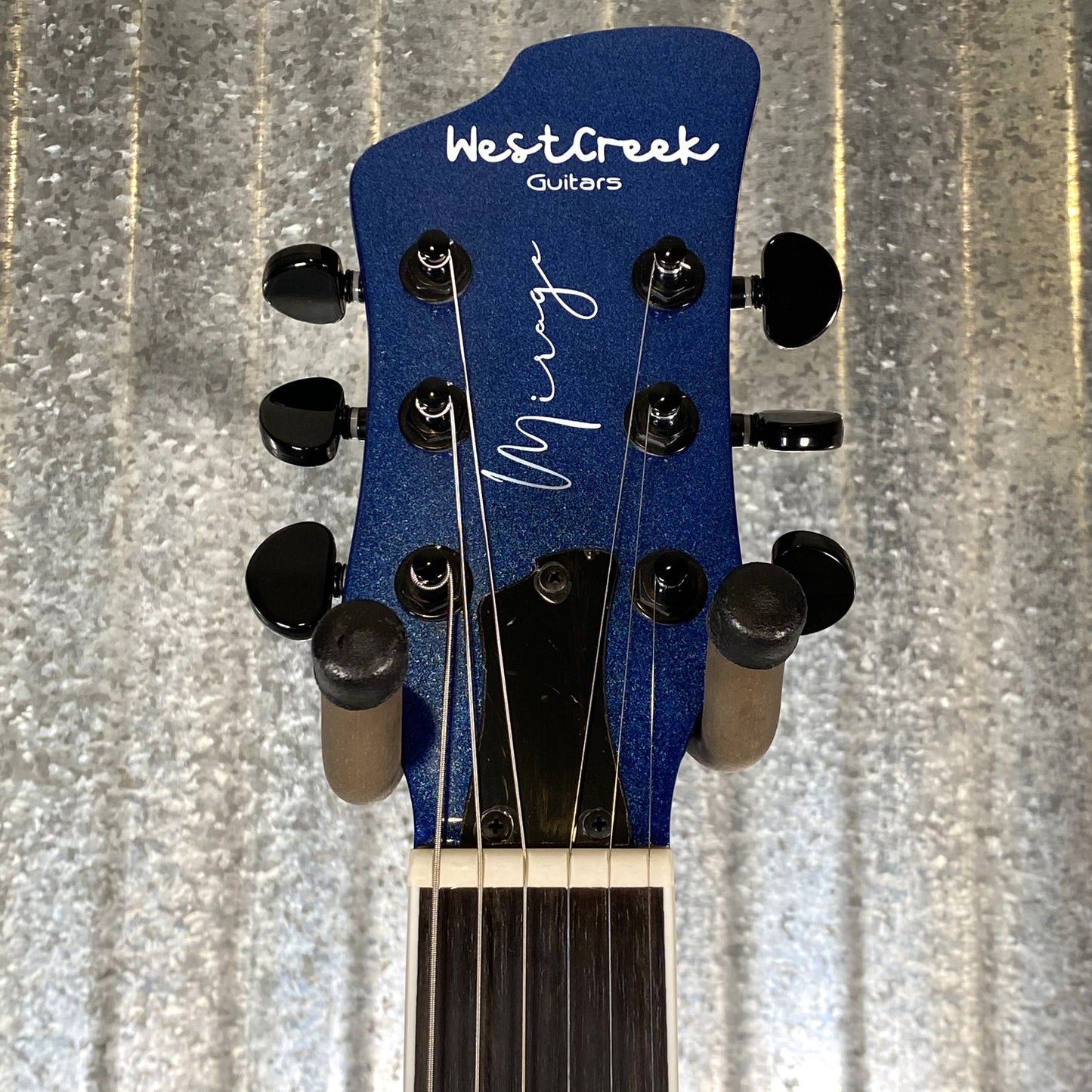 Westcreek Guitars Mirage T Bird Style Dual Humbucker Guitar Blue #0065 Used