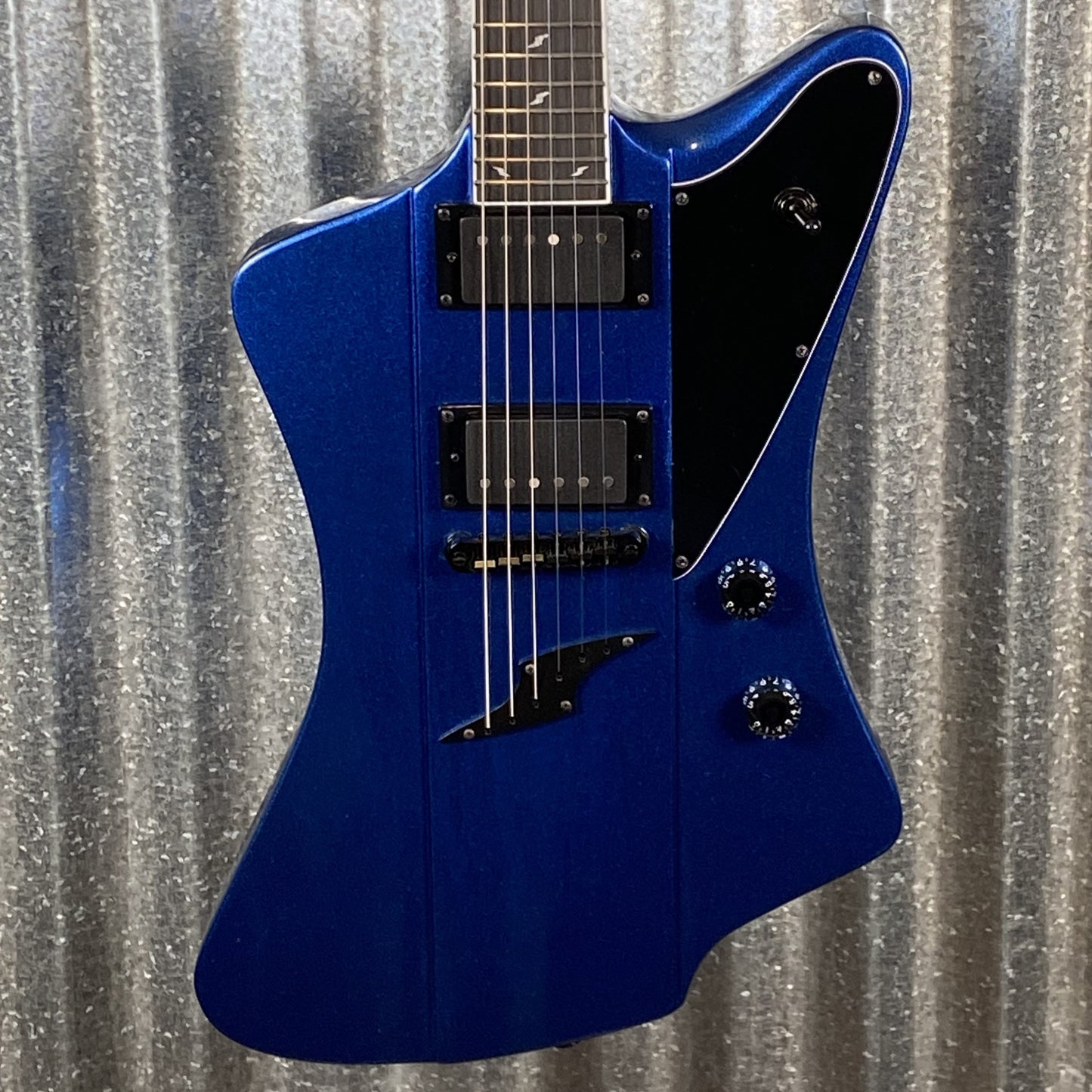 Westcreek Guitars Mirage T Bird Style Dual Humbucker Guitar Blue #0065 Used