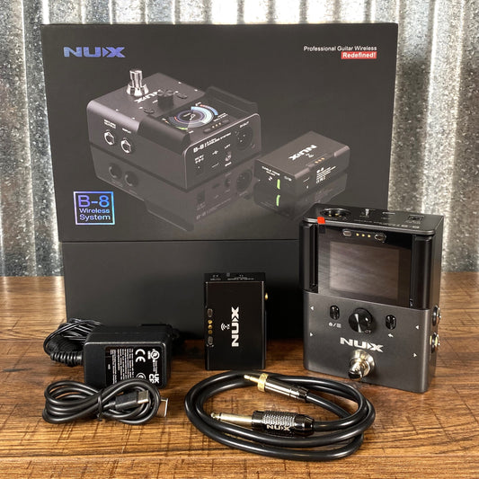 NUX B-8 Rechargeable Wireless Guitar System Effect Loop DI Chromatic Tuner & Boost Demo