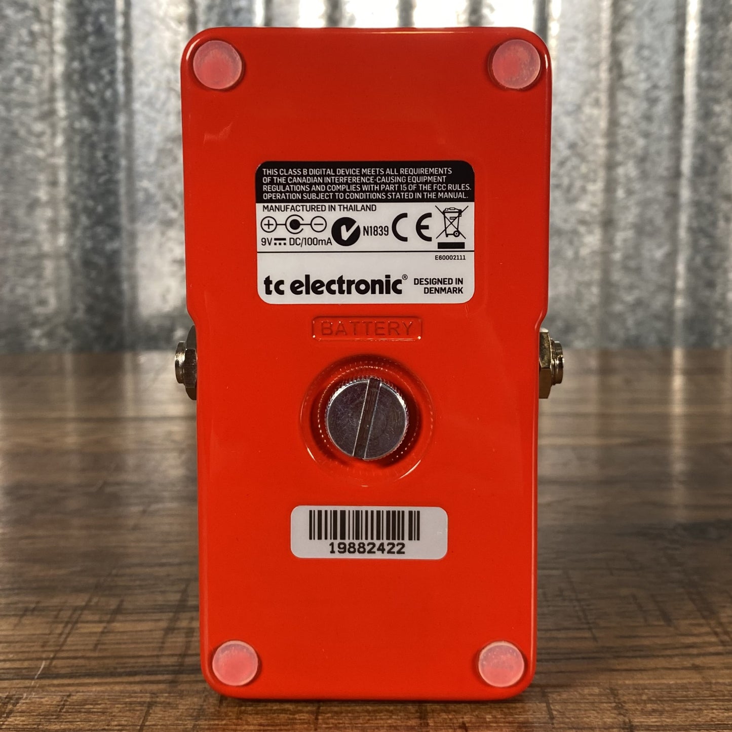 TC Electronic Sub 'N' Up Polyphonic Octave Tone Print Guitar Effect Pedal Used