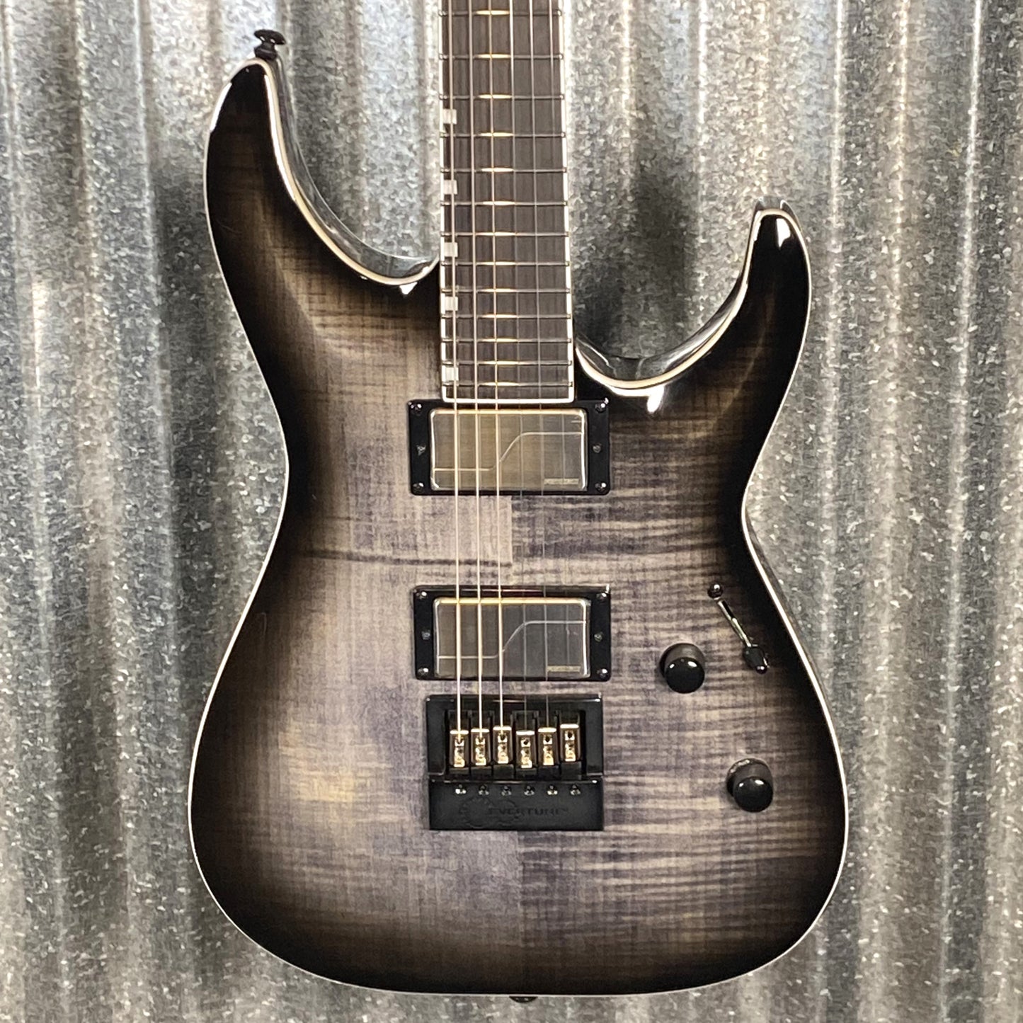 ESP LTD MH-1000 Evertune Charcoal Burst Guitar LMH1000ETFMCHB #1727 Used