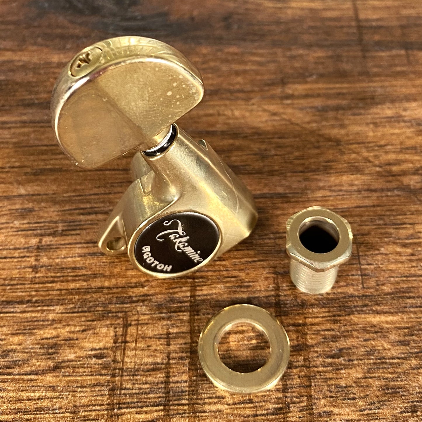 Takamine Japan Gotoh SG301 3+3 Tuning Machine Set Gold Satin Used