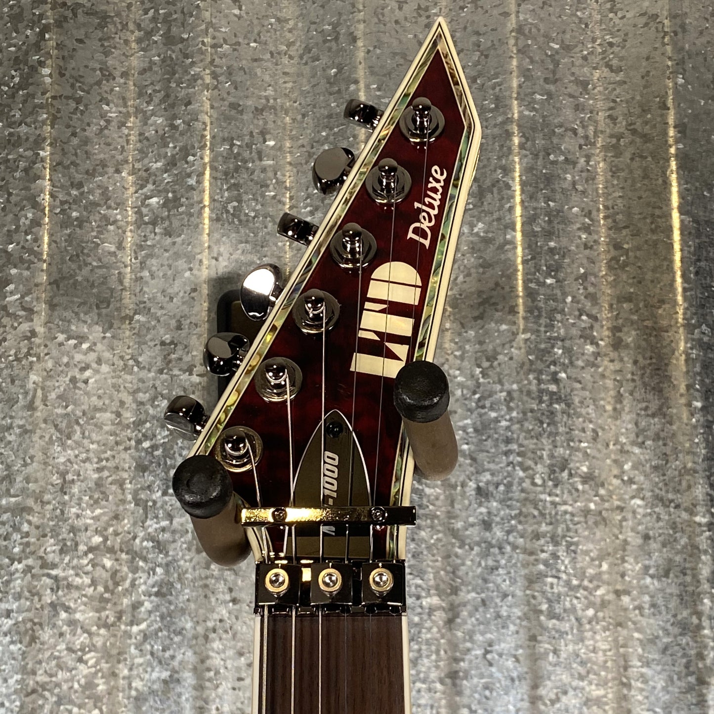 ESP LTD MH-1000 Quilt Top See-Thru Black Cherry Guitar LMH1000QMFRSTBC #0331 Used