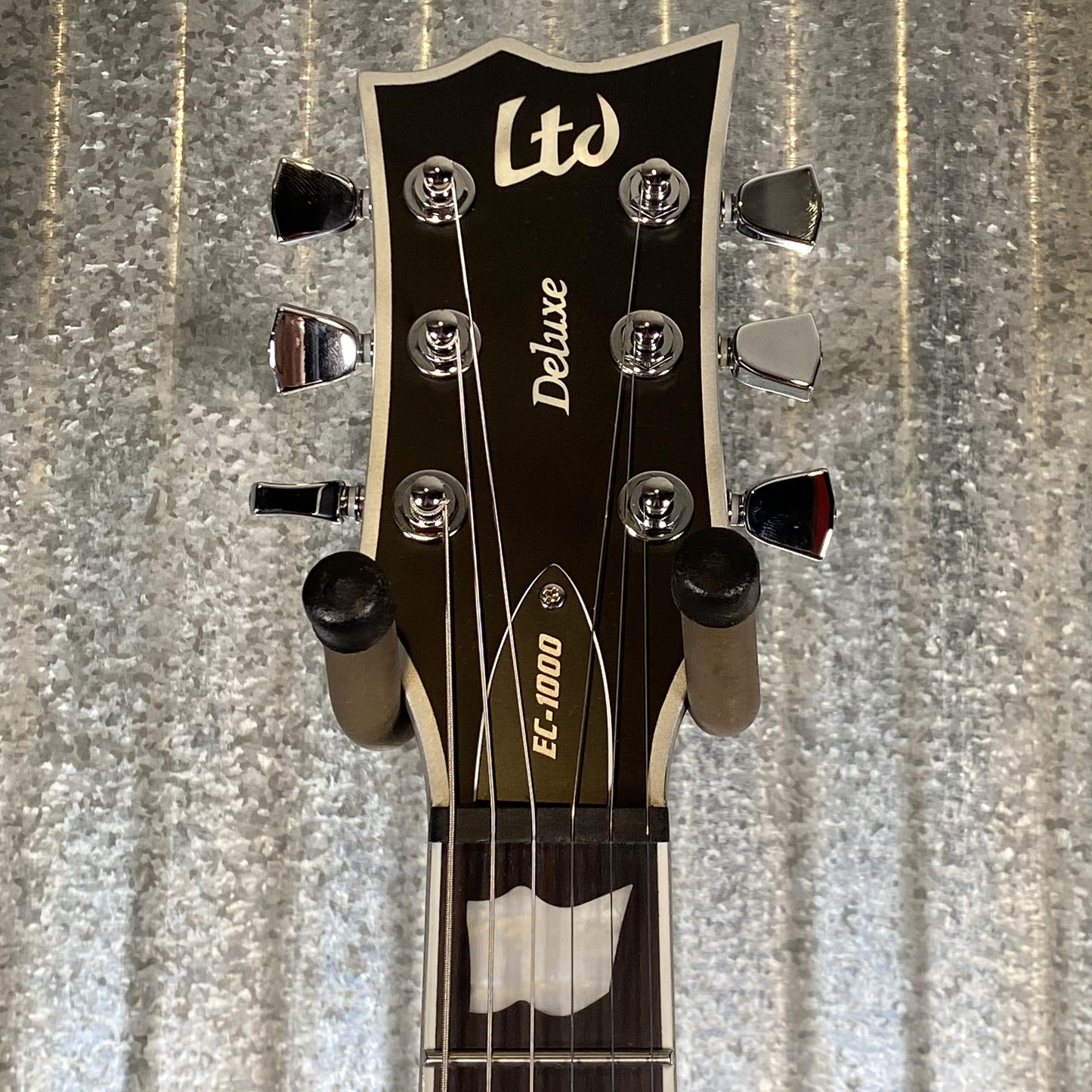 ESP LTD EC-1000 Evertune Bold Binding Black Satin Guitar LEC1000ETBBBLKS #0090 Used