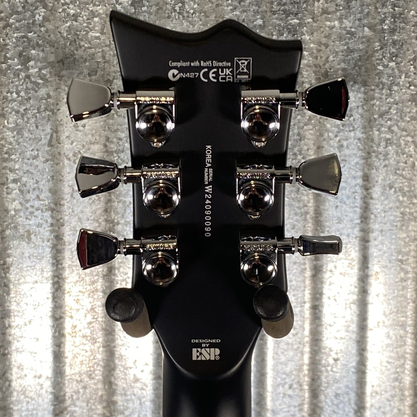 ESP LTD EC-1000 Evertune Bold Binding Black Satin Guitar LEC1000ETBBBLKS #0090 Used