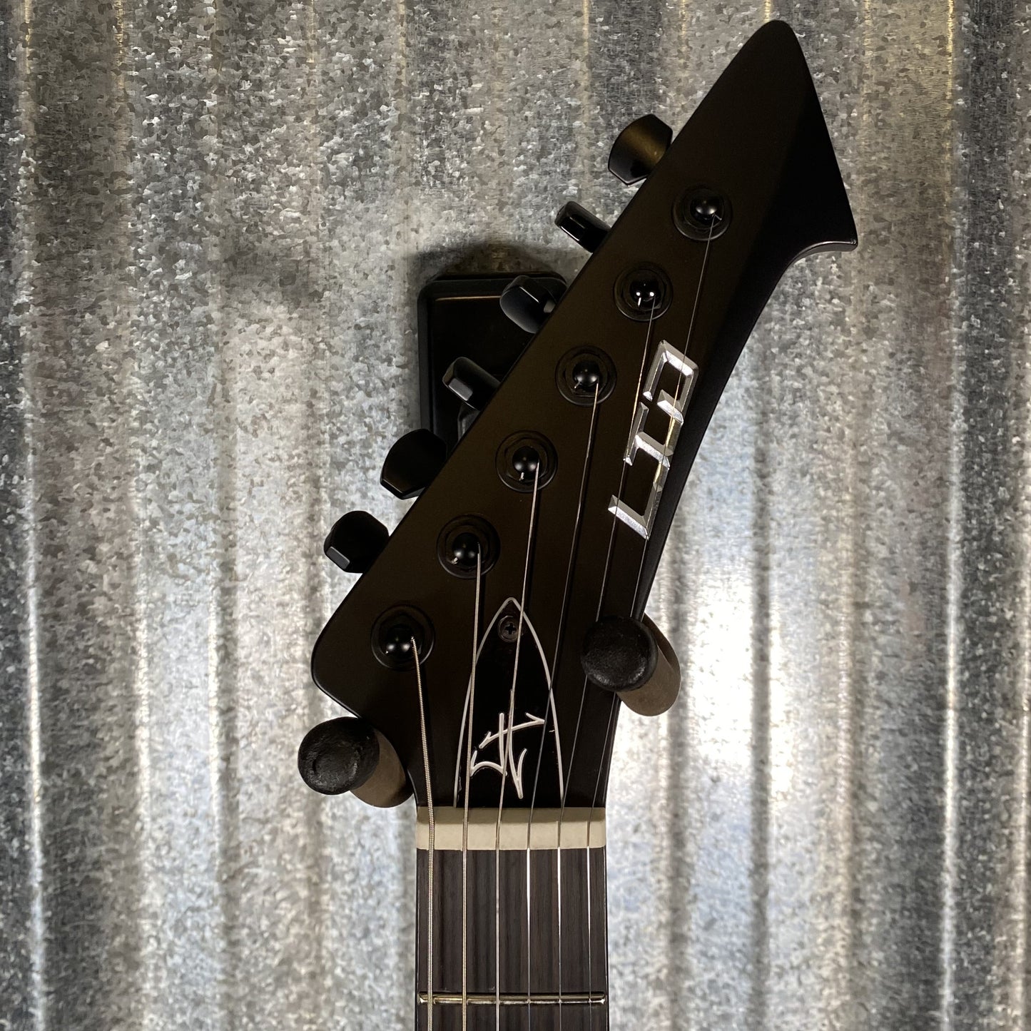 ESP LTD Vulture James Hetfield Black Satin EMG Guitar & Case #0776 Used
