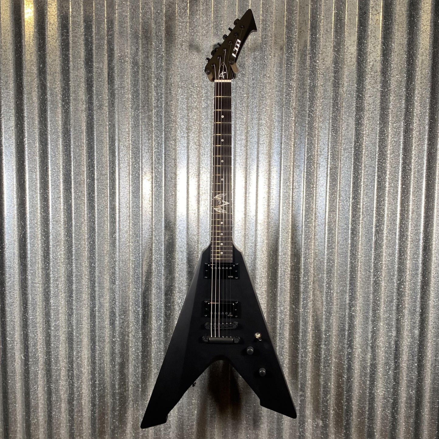 ESP LTD Vulture James Hetfield Black Satin EMG Guitar & Case #0776 Used
