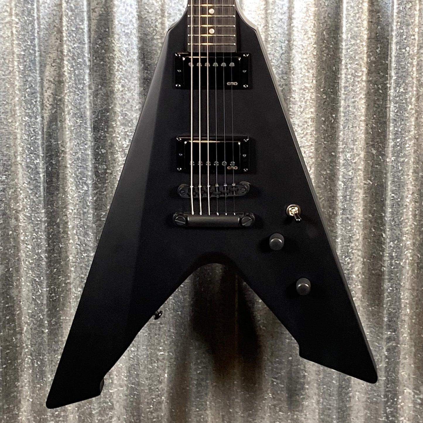 ESP LTD Vulture James Hetfield Black Satin EMG Guitar & Case #0776 Used