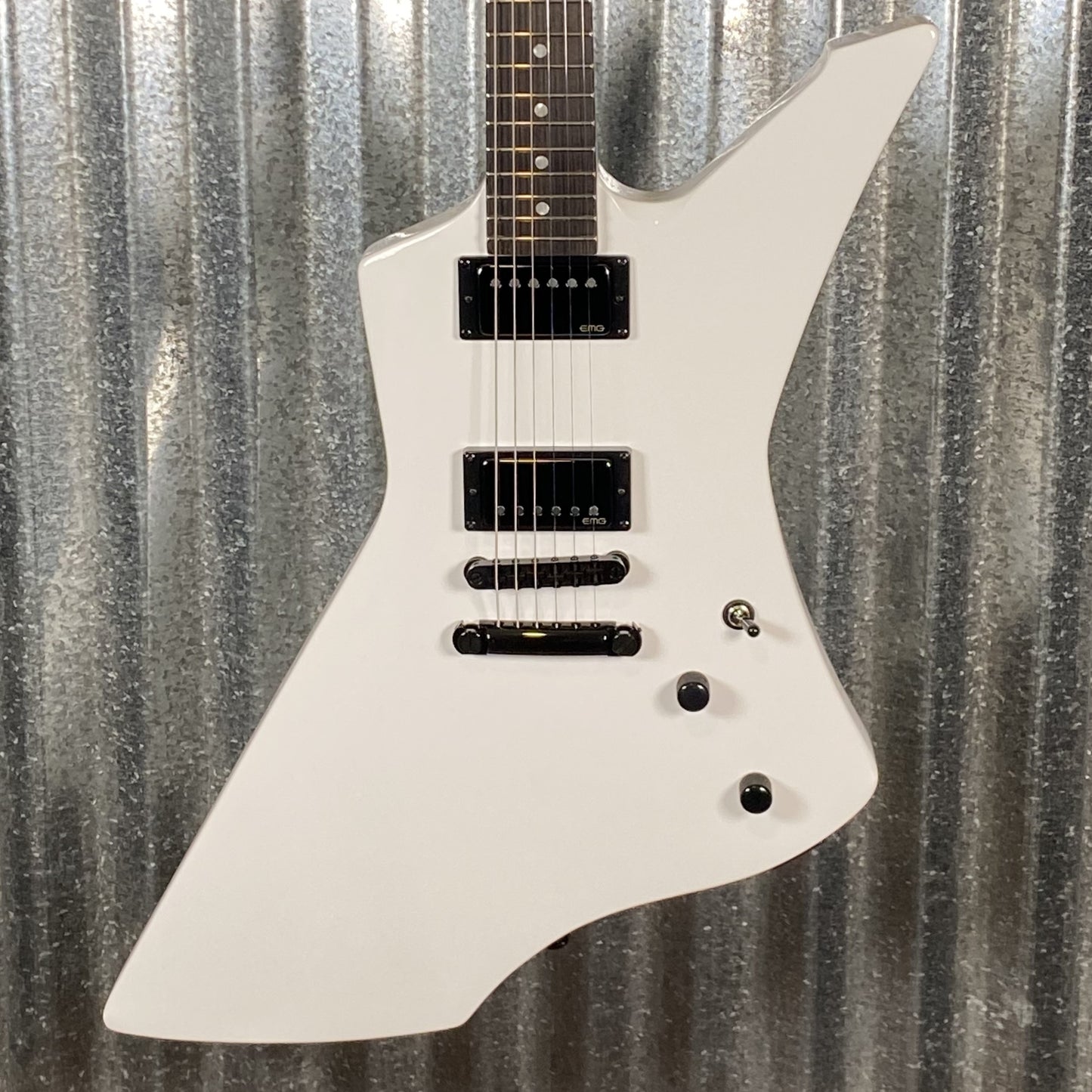 ESP LTD James Hetfield Snakebyte Snow White EMG Guitar & Case LSNAKEBYTESW #0241 Used
