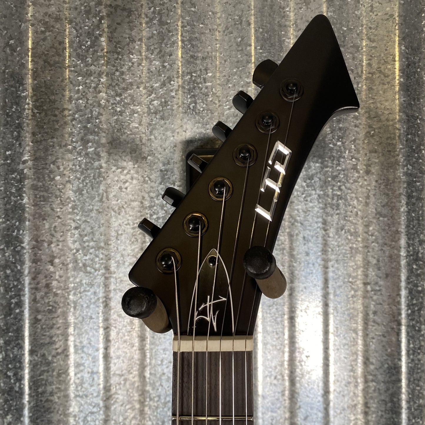 ESP LTD Vulture James Hetfield Black Satin EMG Guitar & Case #1034 Used