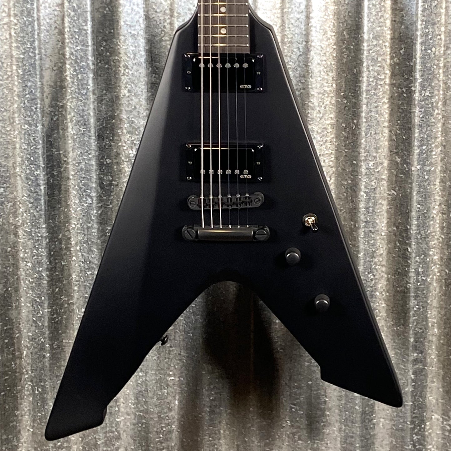 ESP LTD Vulture James Hetfield Black Satin EMG Guitar & Case #1034 Used