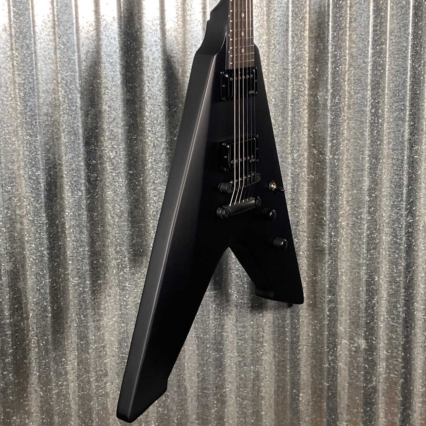 ESP LTD Vulture James Hetfield Black Satin EMG Guitar & Case #1034 Used