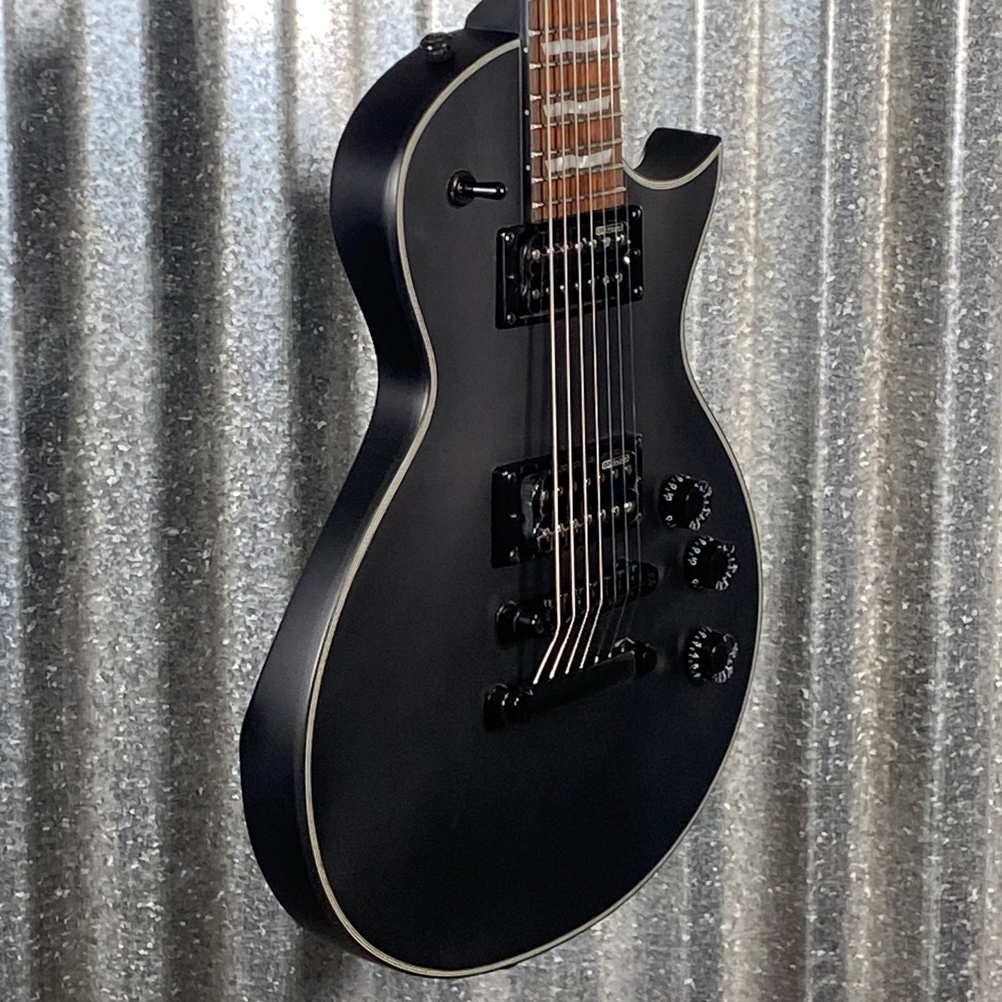 ESP LTD EC-257 Black Satin 7 String Guitar EC257BLKS #0501 Used