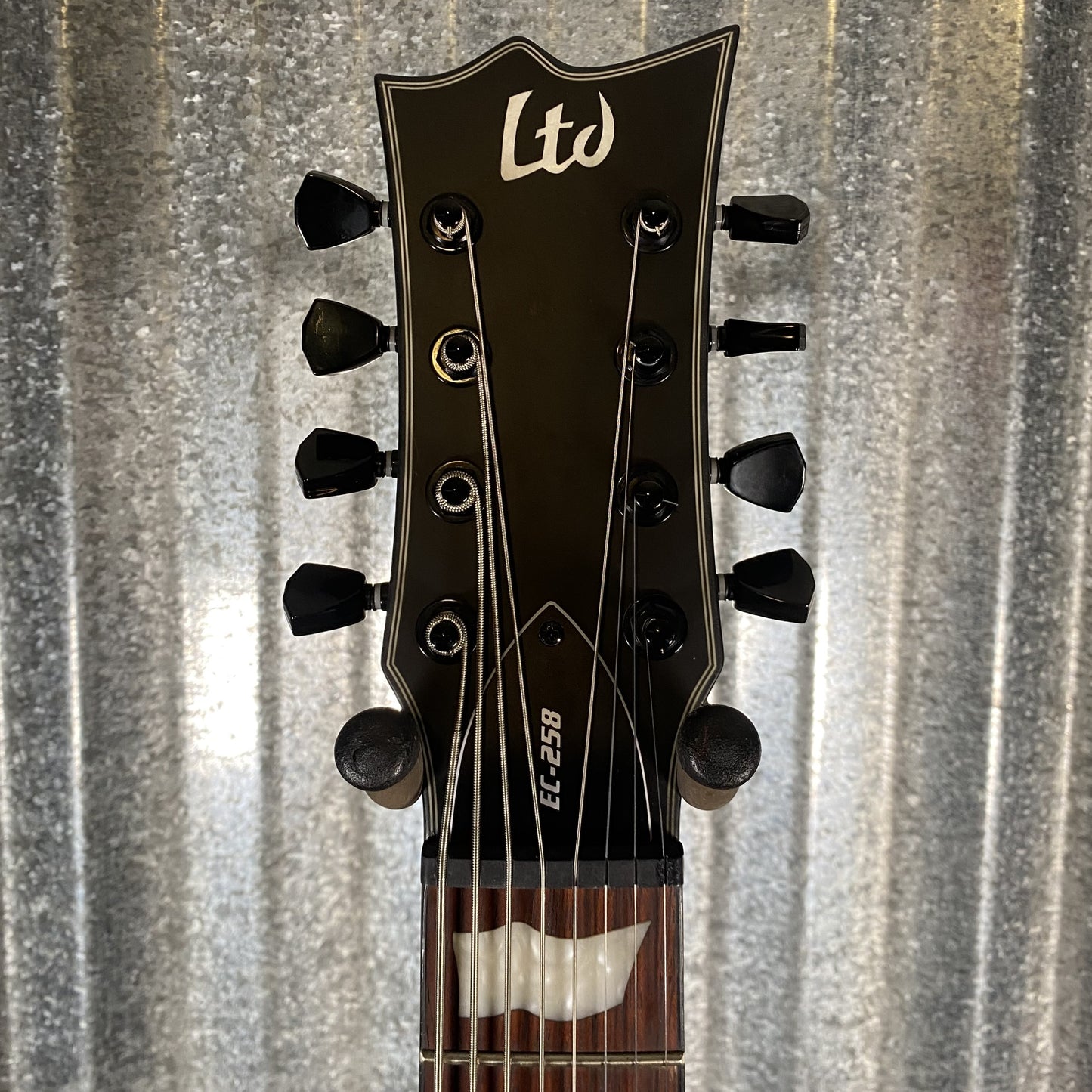 ESP LTD EC-258 Black Satin 8 String Guitar EC258BLKS #1624 Used