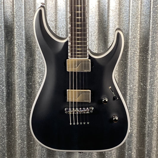 ESP LTD MH-1000NT Neck Thru Bold Binding Black Satin Guitar LMH1000NTBBBLKS #1040 Used