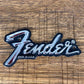 Fender Logo Badge 1990 M-80 Amp Metal Used