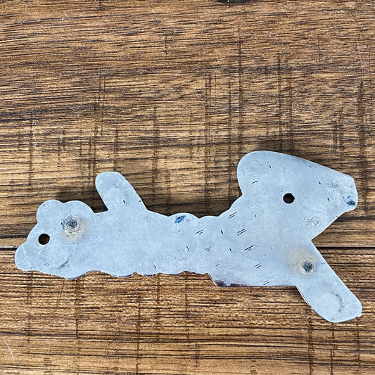 Fender Logo Badge 1990 M-80 Amp Metal Used