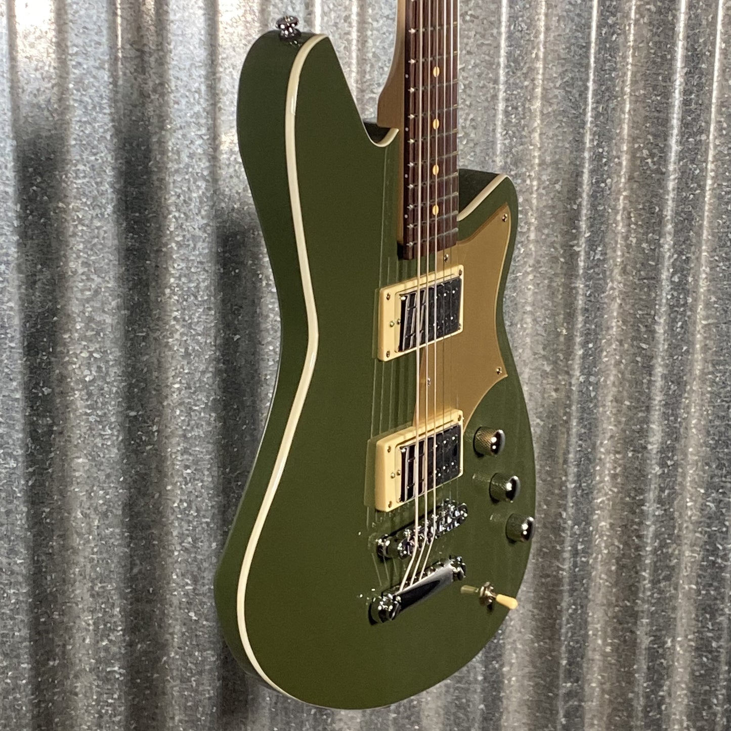 Reverend Descent RA Army Green Baritone Guitar #67704