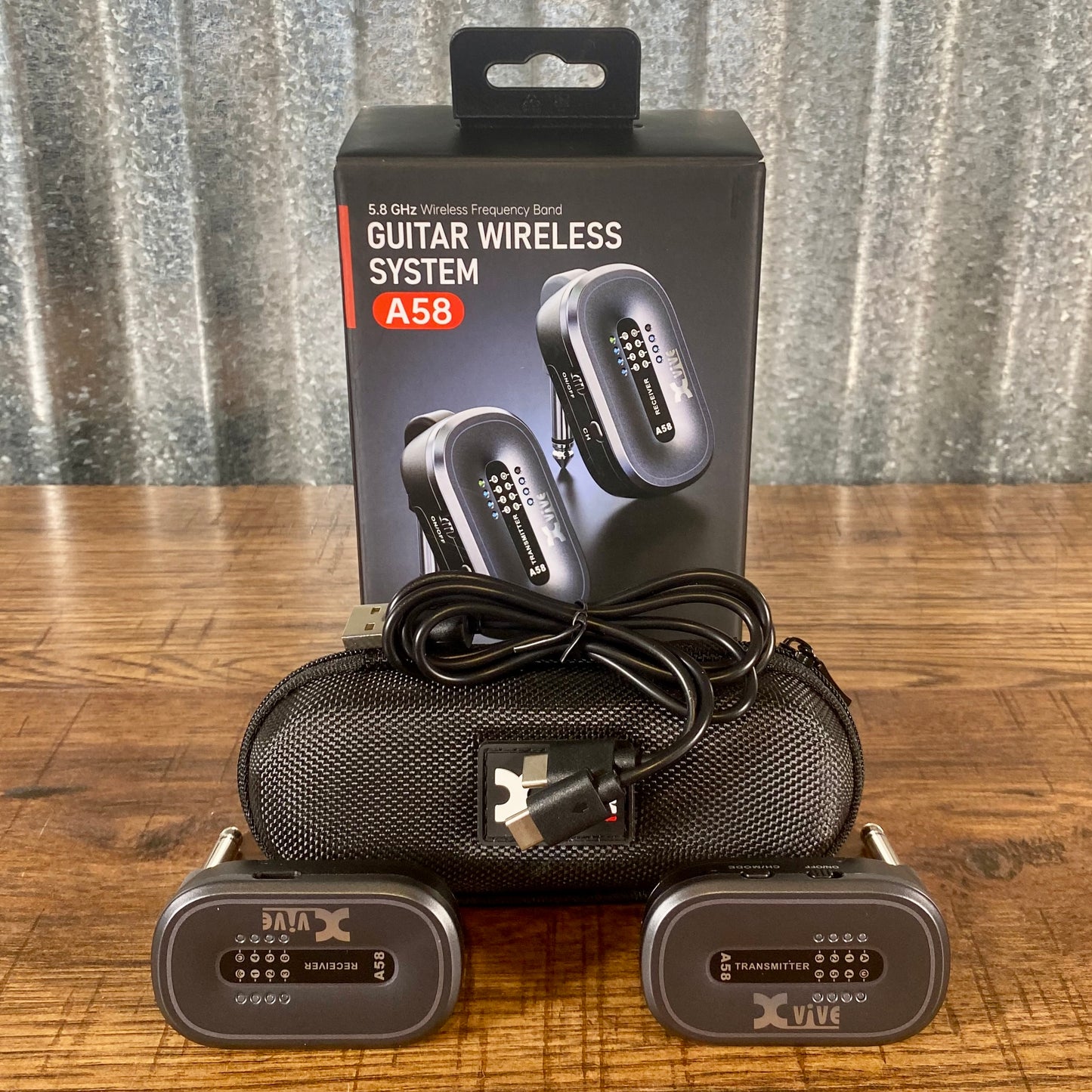 Xvive A58 5.8 Ghz 6 Channel High Resolution Guitar Wireless System Used