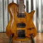 Kiesel Zeus Headless Ash Whiskey Brown Guitar & Bag #1478 Used