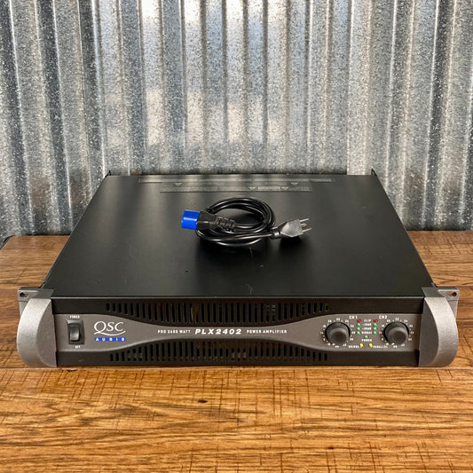 QSC Audio PLX2402 2 Channel 3400 Watt Sound Reinforcement Power Amplifier Used