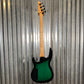 Carvin USA B4 4 String Lined Fretless Bass Forest Green Burst & Case #66424 Used