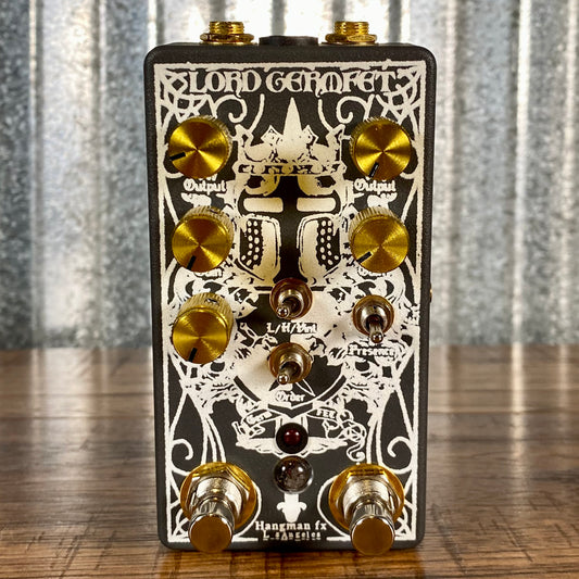 Hangman FX Lord GermFet Germanium & JFET Dual Overdrive Guitar Effect Pedal Used