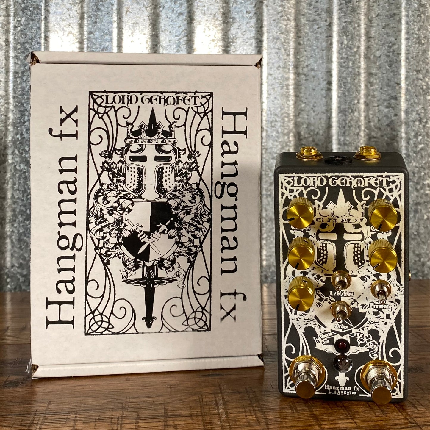 Hangman FX Lord GermFet Germanium & JFET Dual Overdrive Guitar Effect Pedal Used