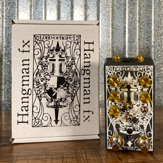 Hangman FX Lord GermFet Germanium & JFET Dual Overdrive Guitar Effect Pedal Used