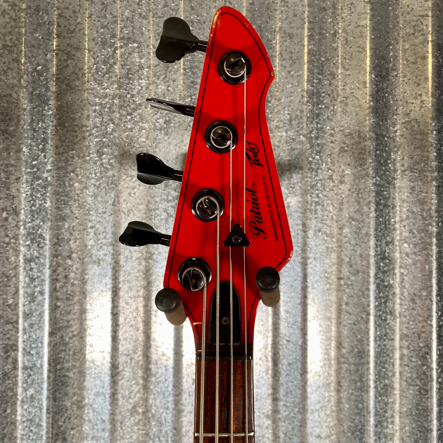 Peavey USA 1987 Patriot 4 String Bass Red #8188 Used