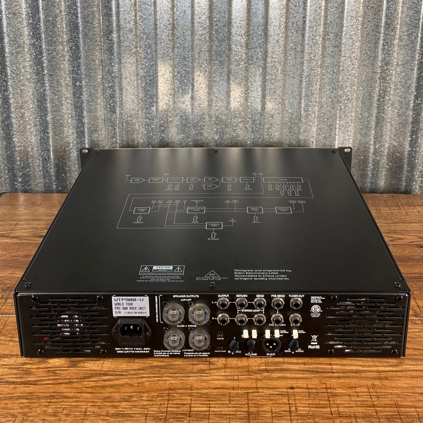 Eden WTP900 World Tour 900 Watt Stereo Bass Amplifier Head Used