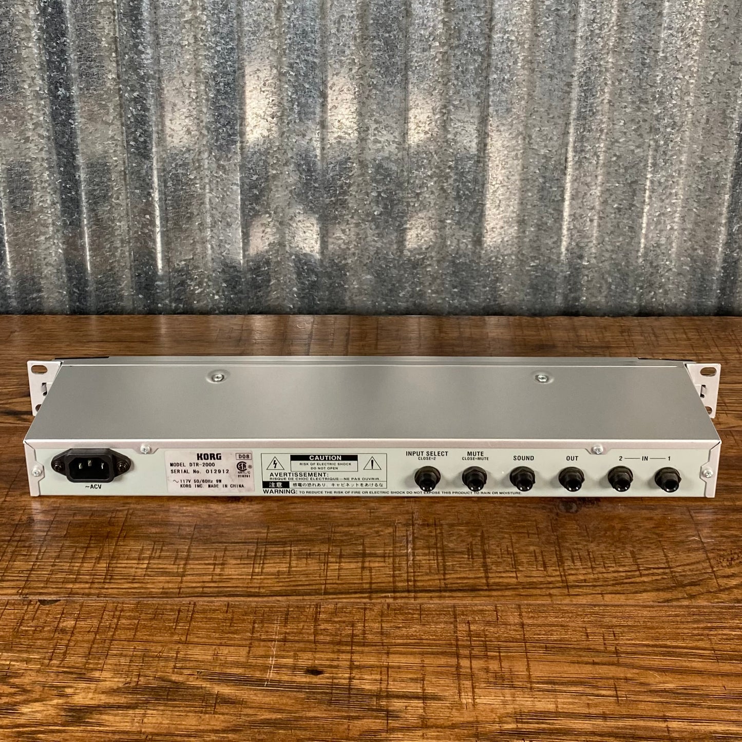 Korg DTR-2000 Chromatic Single Space Rack Tuner Used