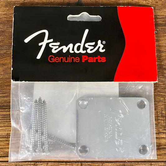 Fender American Standard Bass Neck Plate Corona California & Screws PN 0991446100 Used