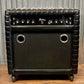 Kustom K100C-6 Tuck and Roll 15" Two Channel 50 Watt Solid State Vintage Guitar Bass Amplifier Combo Black Used