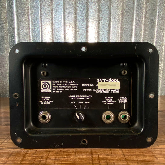 Ampeg SVT Biamp or Full Range Input Jack Plate Assembly with Attenuator and Protection Bulb #2 Used