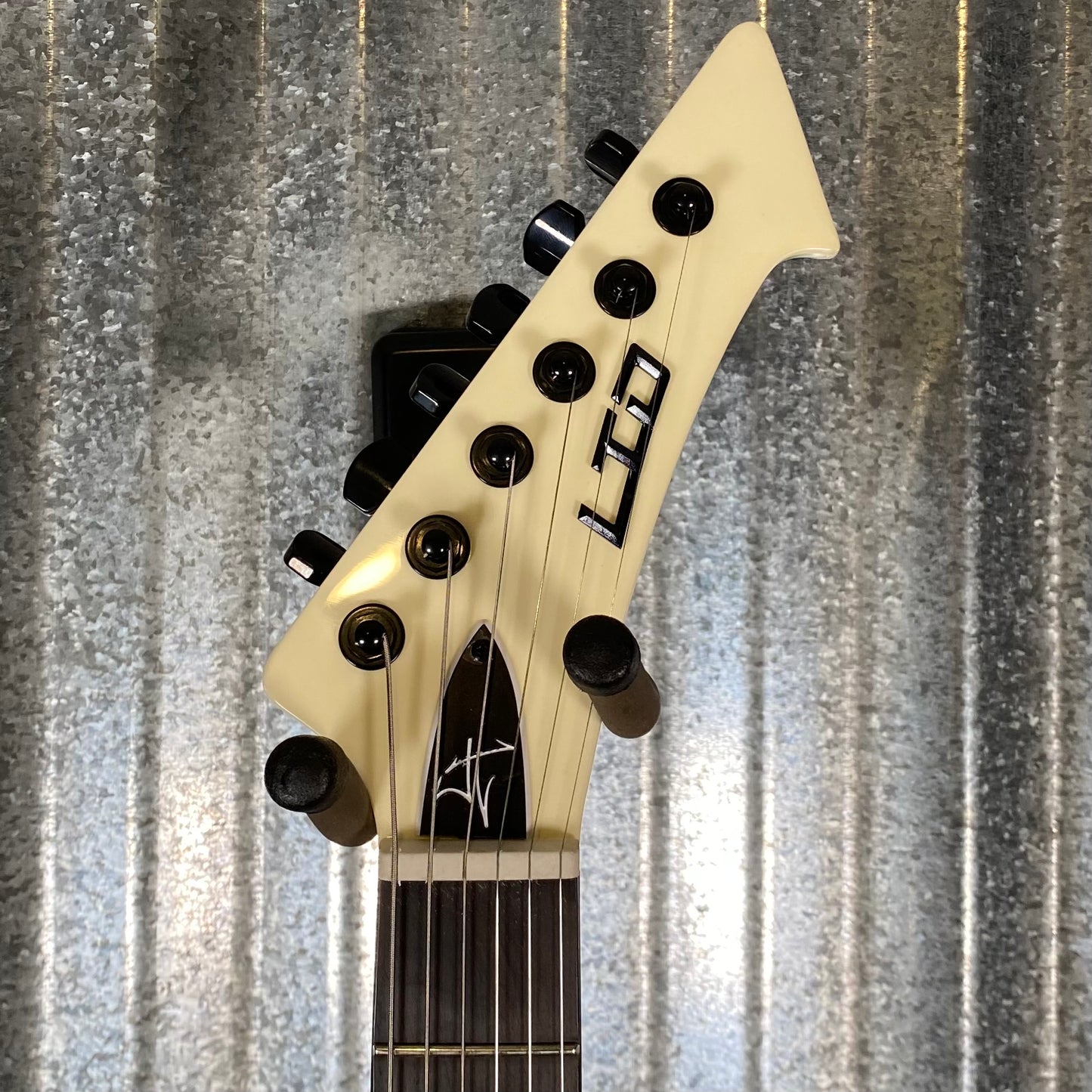 ESP LTD Vulture James Hetfield Olympic White EMG Guitar & Case #4671 Used