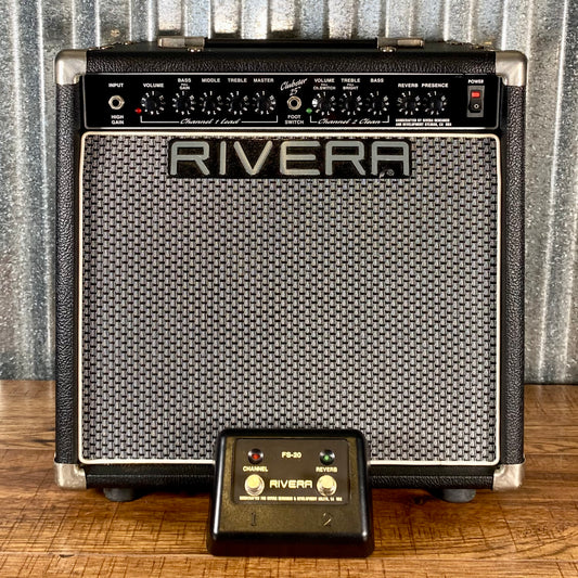 Rivera Clubster 25 Watt Two Channel 1x10 Reverb All Tube Guitar Amplifier Combo Used