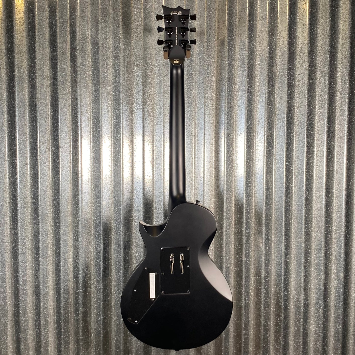 ESP LTD EC-FR Black Metal Eclipse Seymour Duncan Floyd Rose Black Satin Guitar LECFRBKMBLKS #1078 Used