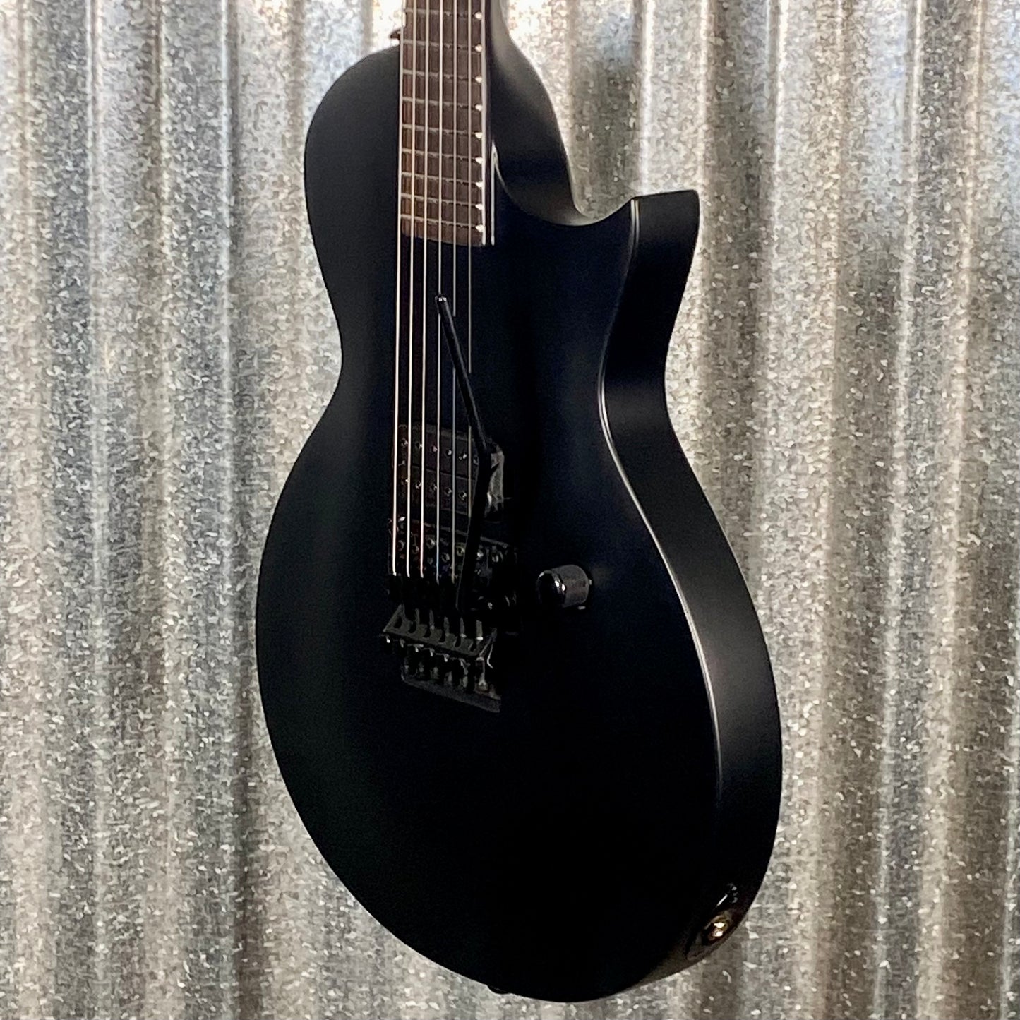 ESP LTD EC-FR Black Metal Eclipse Seymour Duncan Floyd Rose Black Satin Guitar LECFRBKMBLKS #1078 Used