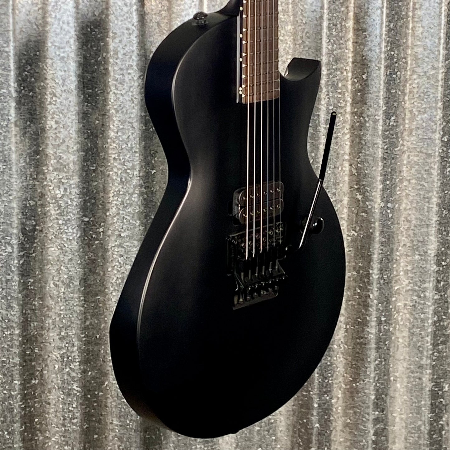 ESP LTD EC-FR Black Metal Eclipse Seymour Duncan Floyd Rose Black Satin Guitar LECFRBKMBLKS #1078 Used