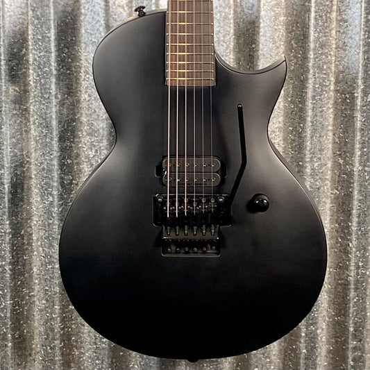 ESP LTD EC-FR Black Metal Eclipse Seymour Duncan Floyd Rose Black Satin Guitar LECFRBKMBLKS #1078 Used